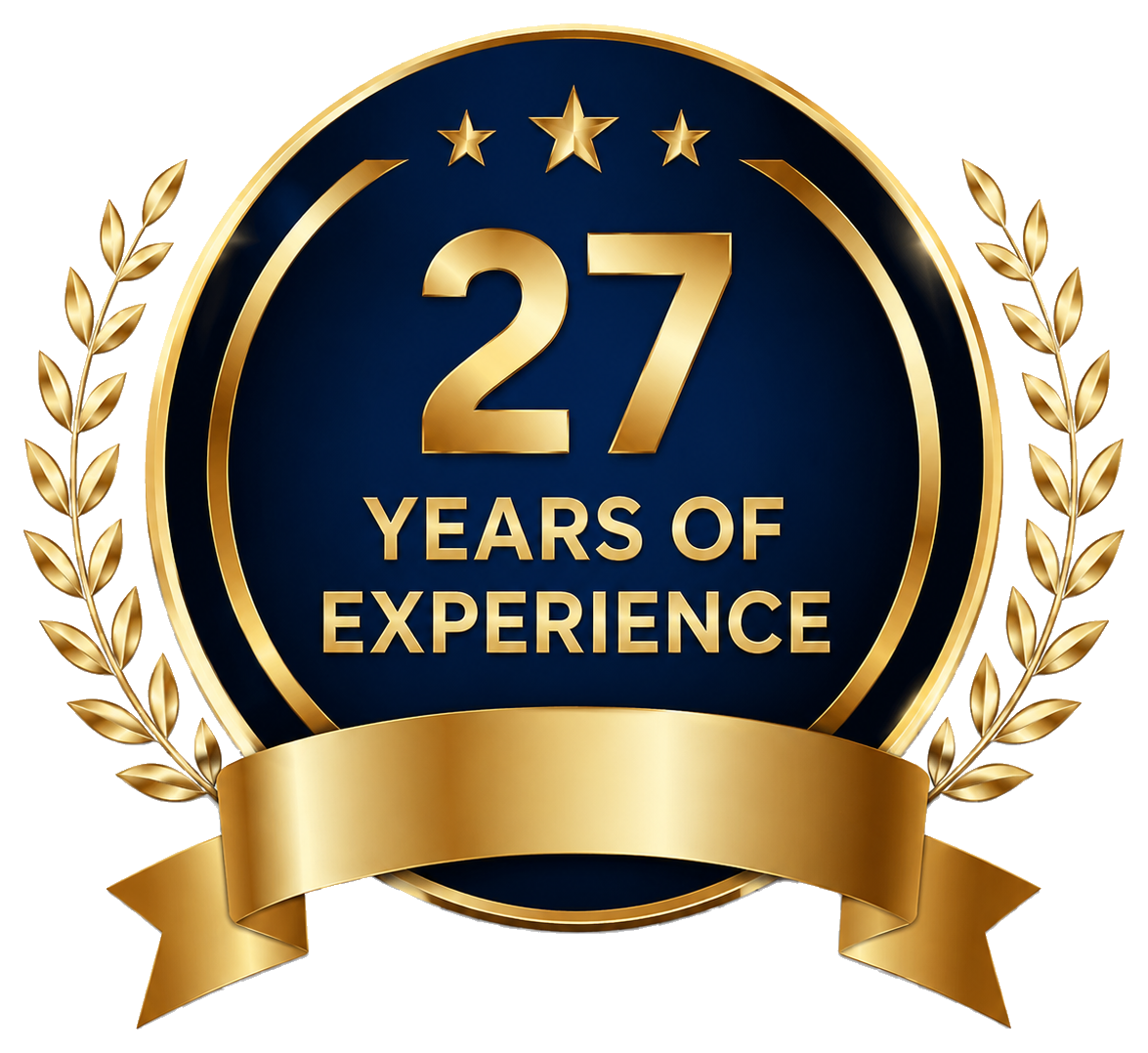 27 Years Experience